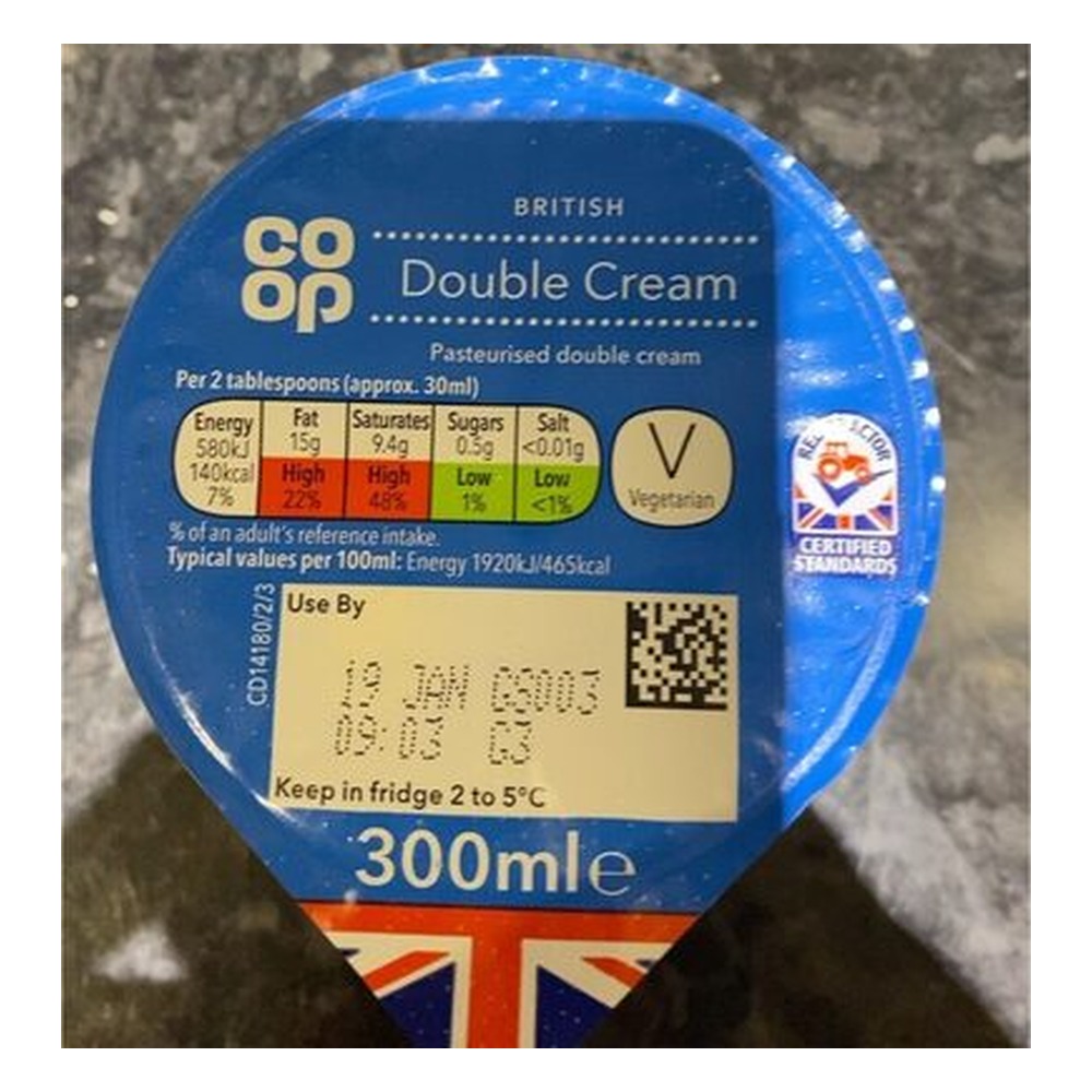CO OP FRESH DOUBLE CREAM