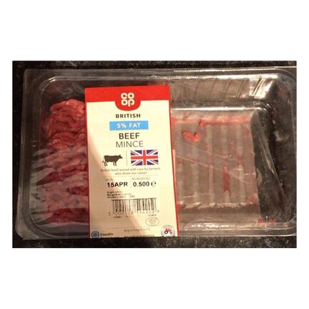 CO OP  5% LEAN MINCE STEAK