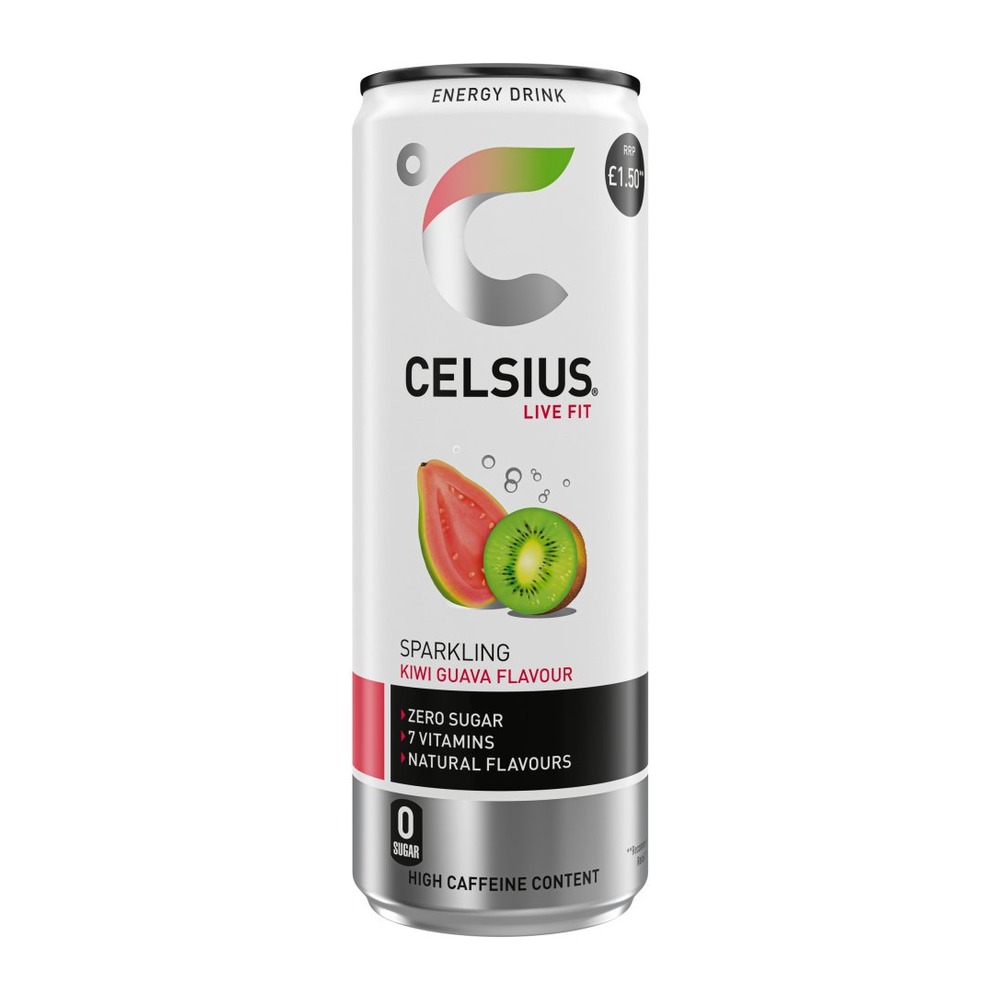 CELSIUS KIWI & GUAVA PM£1.50