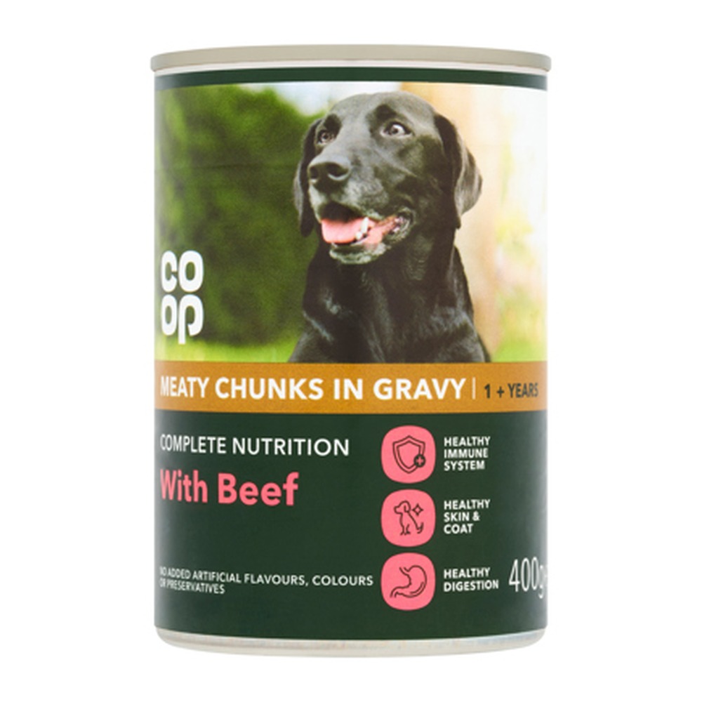 CO OP DOG MEATY GRAVY BEEF