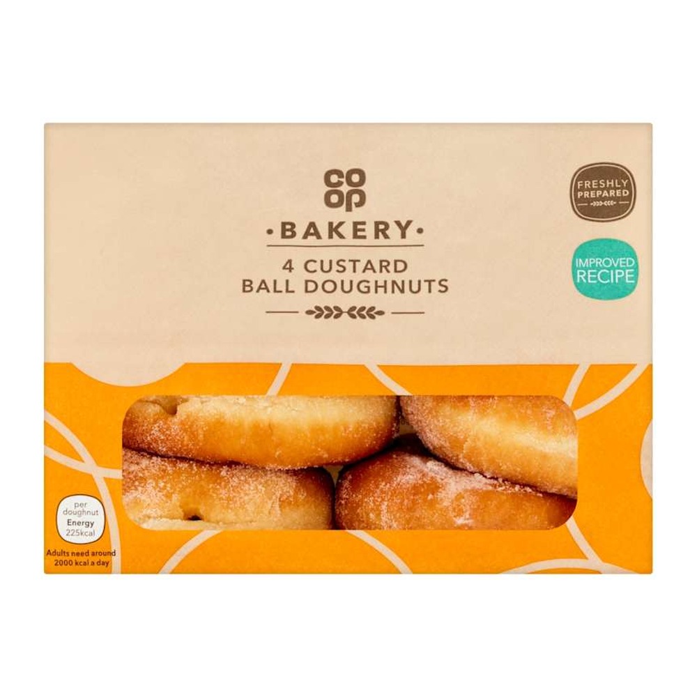 CO OP CUSTARD BALL DONUTS
