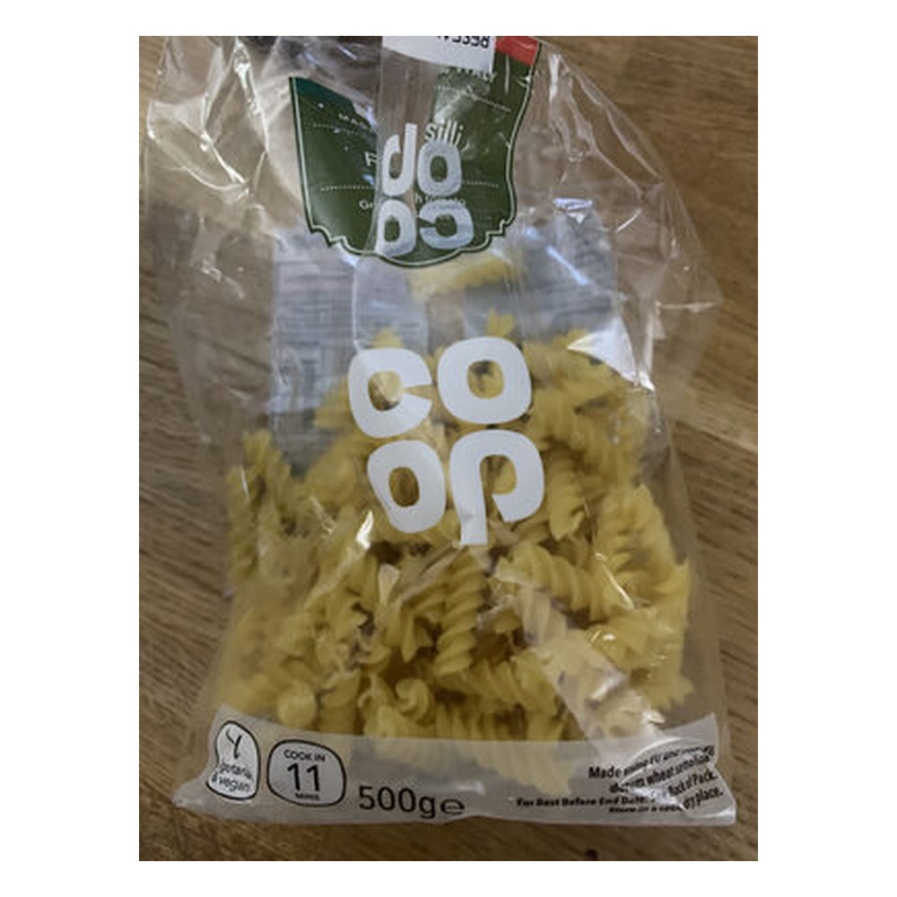 CO OP FUSILLI PASTA TWISTS