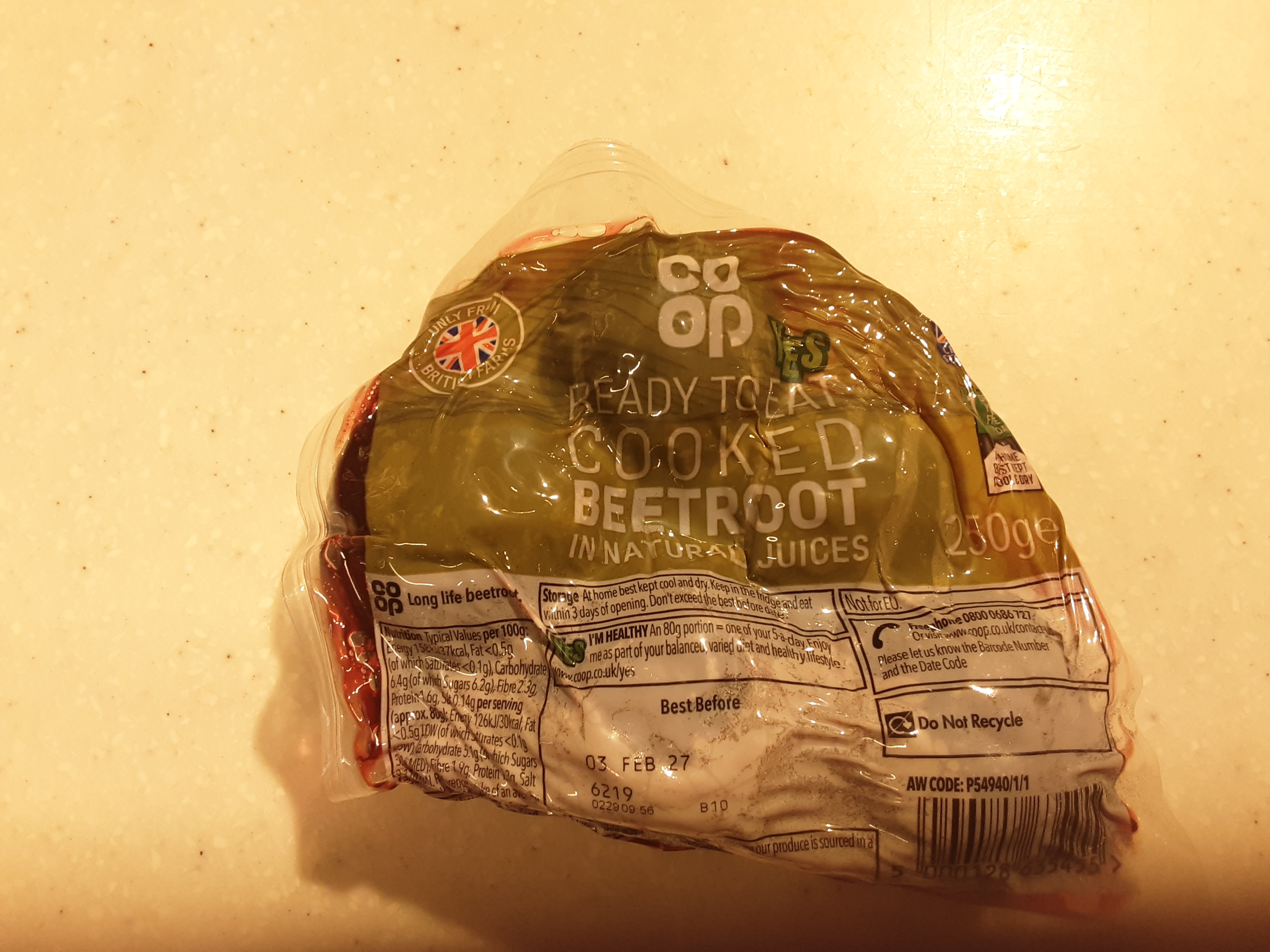 coop beetroot 250g