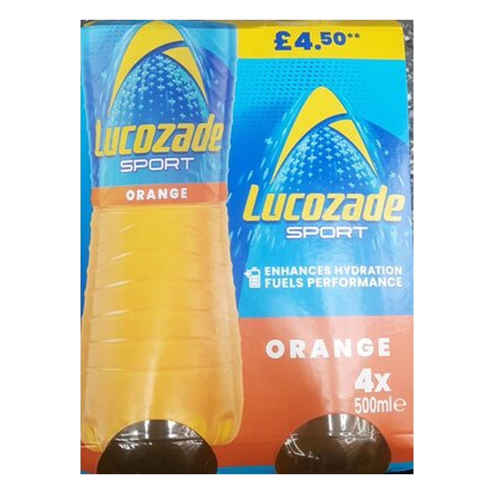 LUCOZADE SPORT ORANGE 4PK PM