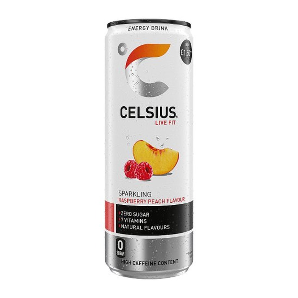 CELSIUS CELSIUS RASPB & PEAC