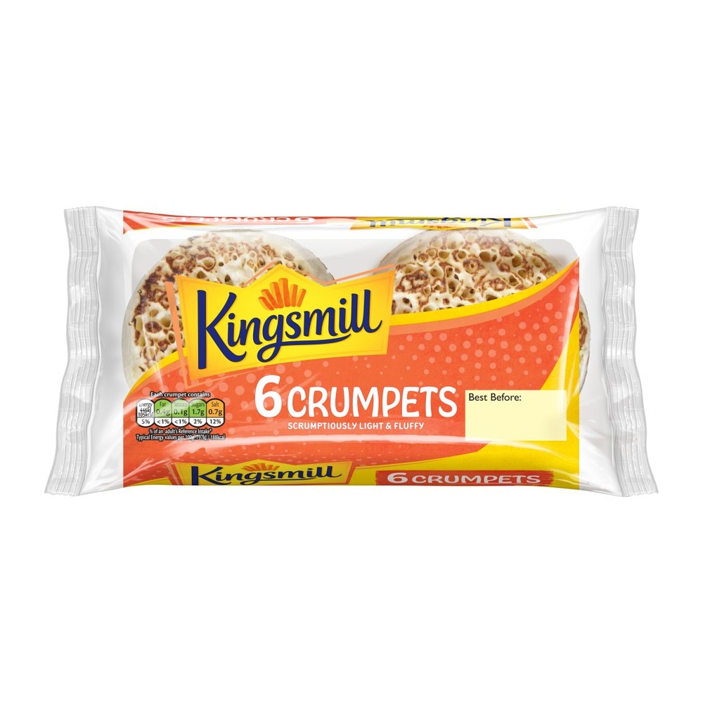 KINGSMIL CRUMPETS 6PK