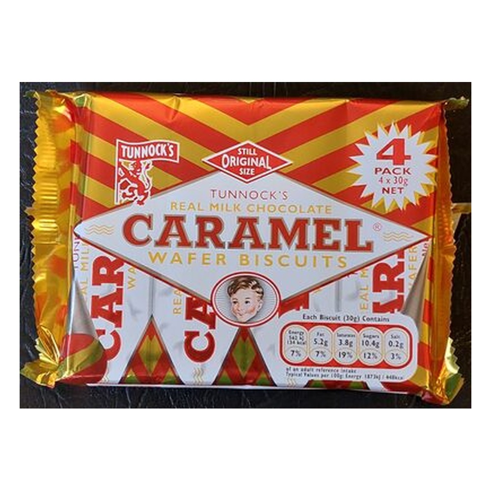 TUNNOCKS CHOC CARAMEL WAFERS