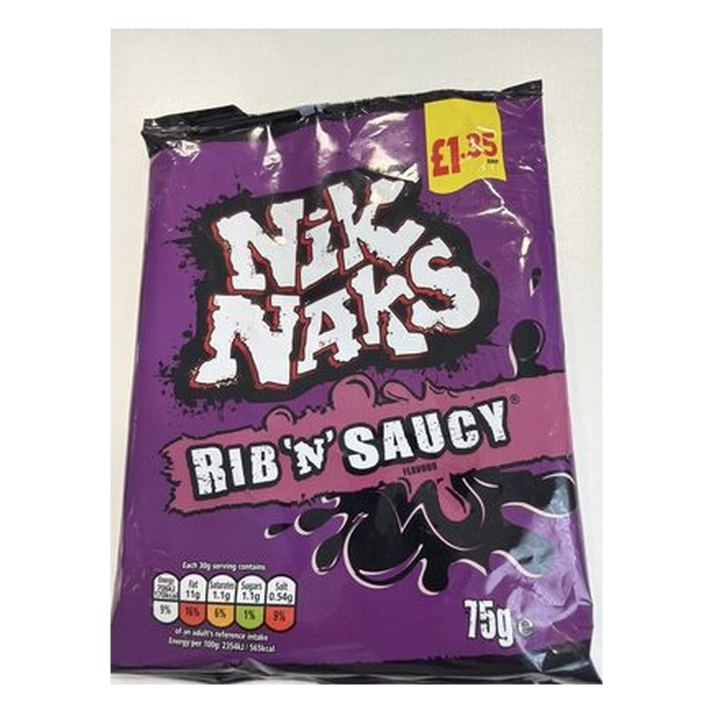 NIK NAKS RIB N SAUCY PM£1.35