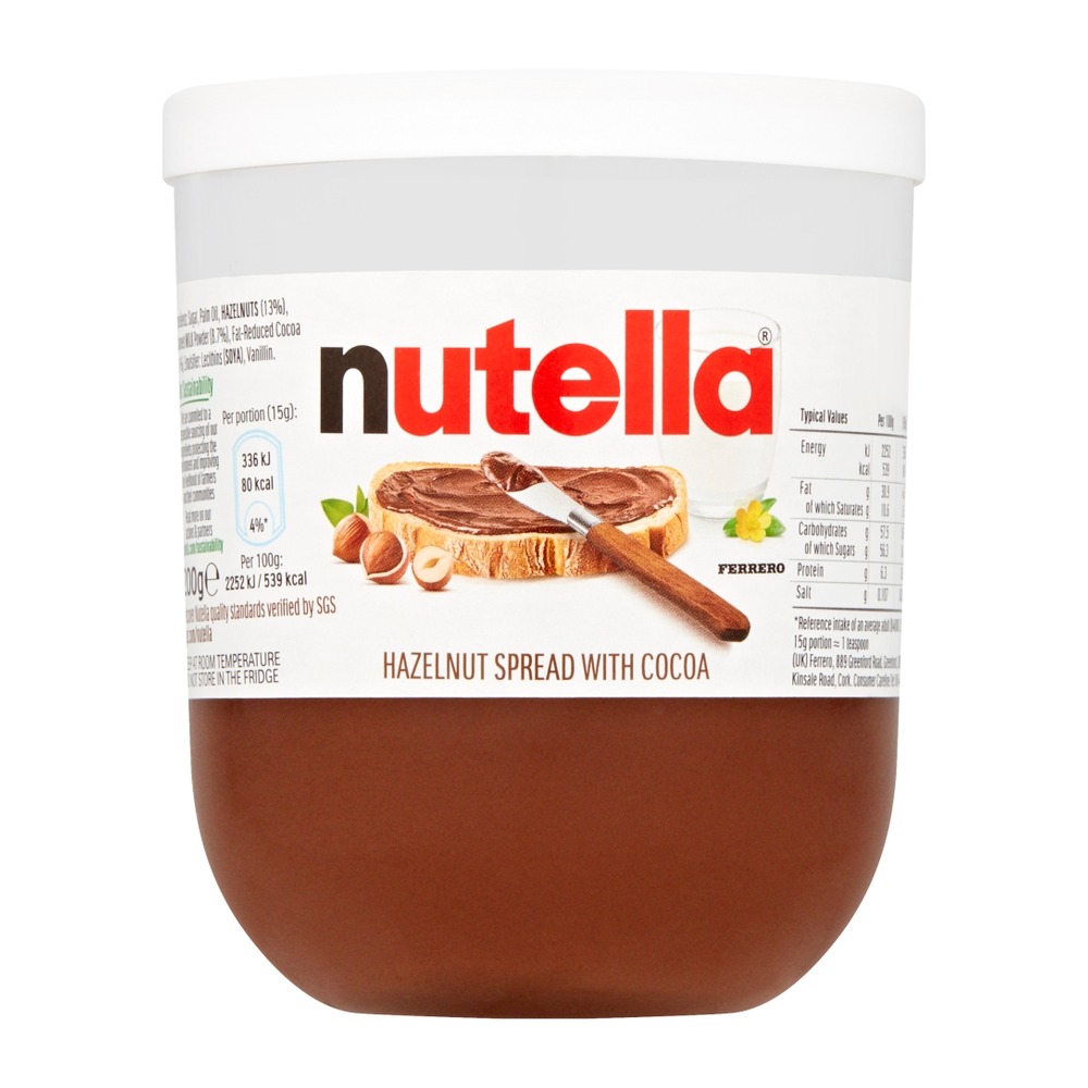 NUTELLA HAZELNUT CHOC SPREAD