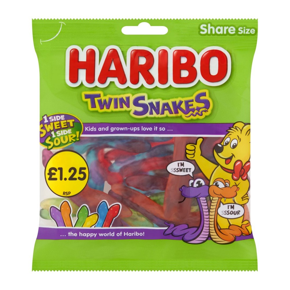 HARIBO TWIN SNAKES PM£1.25