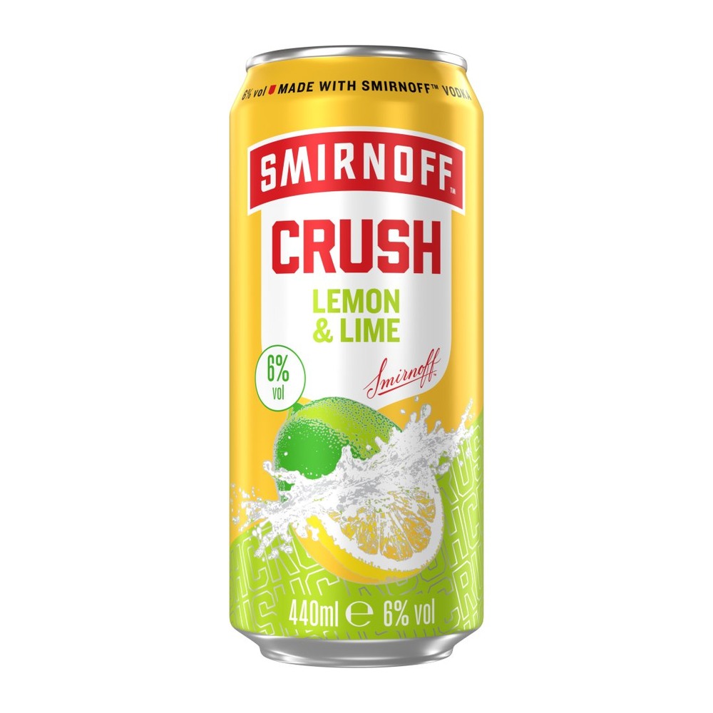 SMIRNOFF CRUSH LEMON &LIME 6%